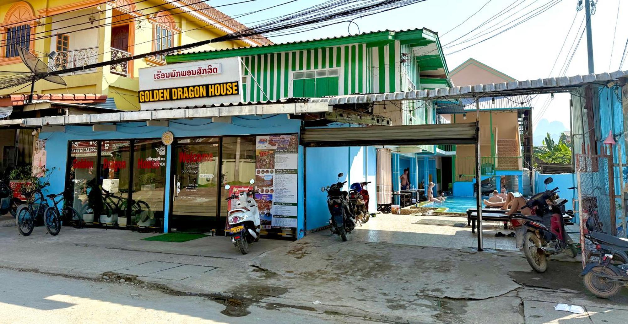 Golden Dragon House Vang Vieng Exteriér fotografie